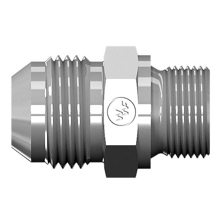 World Wide Fittings Male JIC to Male Metric Straight Adapter 7005X08X14